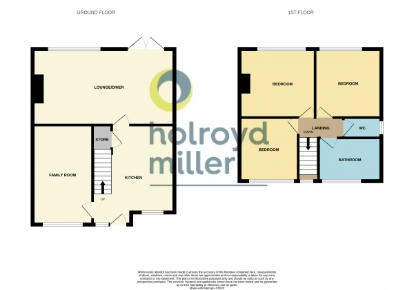 Floor Plan Image for 3 Bedroom Property for Sale in Woodlands, Horbury, Wakefield, West Yorkshire, WF4