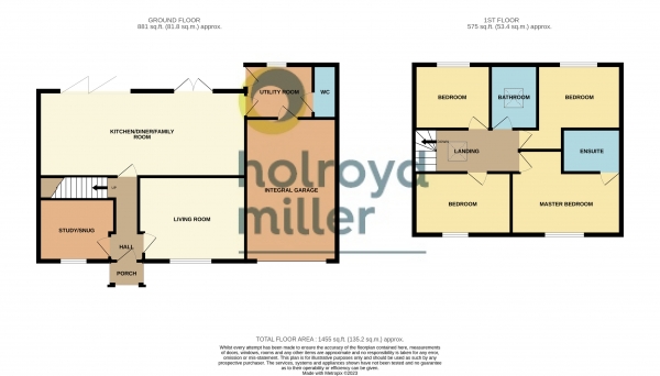 Floor Plan Image for 4 Bedroom Property for Sale in Greenmoor Avenue, Lofthouse, Wakefield, West Yorkshire, WF3