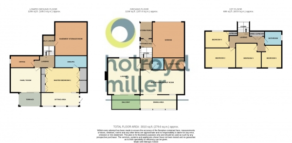 Floor Plan Image for 5 Bedroom Property for Sale in Daleside, Thornhill Edge, Dewsbury, West Yorkshire, WF12