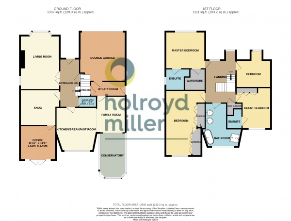 Floor Plan Image for 4 Bedroom Property for Sale in Howcroft Court, Sandal, Wakefield, WF2