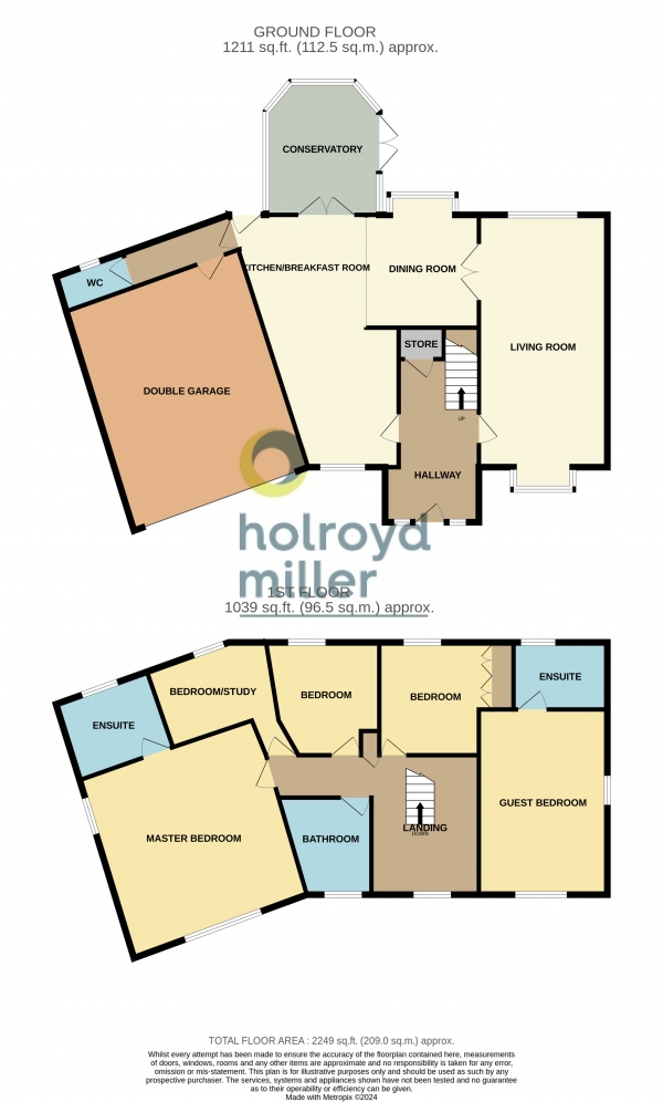 Floor Plan Image for 5 Bedroom Property for Sale in Ashwood Grange, Durkar, Wakefield, West Yorkshire, WF4