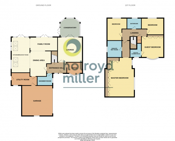 Floor Plan Image for 4 Bedroom Property for Sale in Howcroft Court, Sandal, Wakefield, WF2
