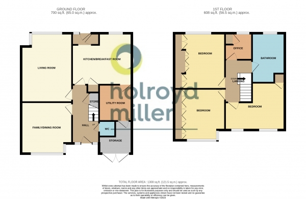 Floor Plan for 3 Bedroom Property for Sale in Stannard Well Drive, Horbury, Wakefield, West Yorkshire, WF4, Wakefield, West Yorkshire, WF4, 6BN -  &pound350,000