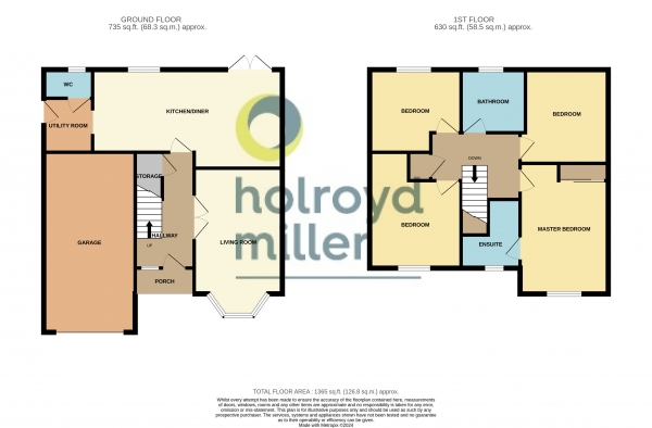 Floor Plan Image for 4 Bedroom Property for Sale in Sward Way, Crofton, Wakefield, West Yorkshire, WF4