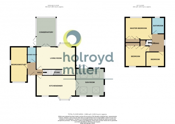 Floor Plan Image for 4 Bedroom Property for Sale in Broomhall Avenue, Wakefield, WF1