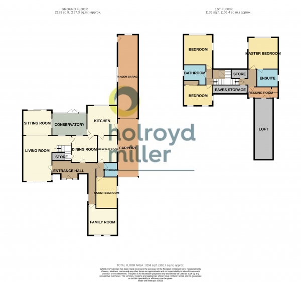 Floor Plan Image for 4 Bedroom Property for Sale in The Balk, Walton, Wakefield, West Yorkshire, WF2