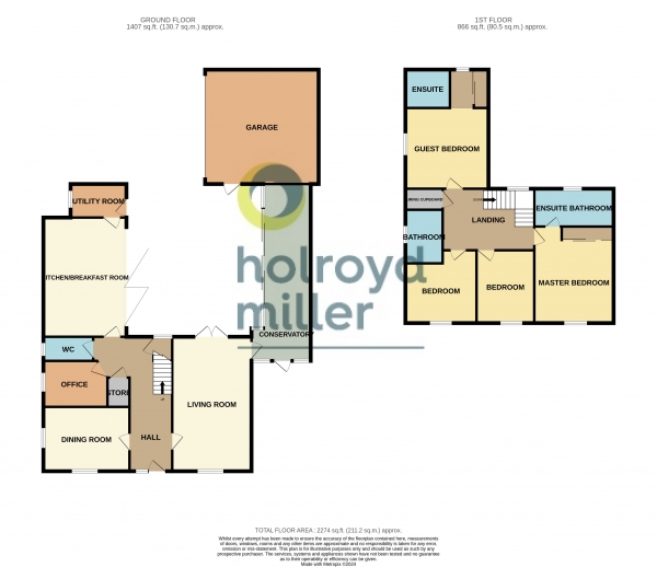 Floor Plan Image for 4 Bedroom Property for Sale in Scholars Chase, Wrenthorpe, Wakefield, WF2