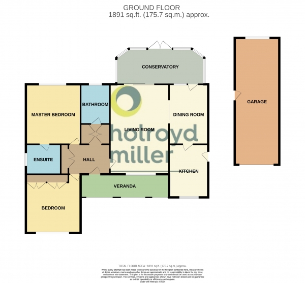 Floor Plan for 2 Bedroom Property for Sale in Carr Lane, Sandal, Wakefield, WF2, Wakefield, WF2, 6HJ -  &pound475,000