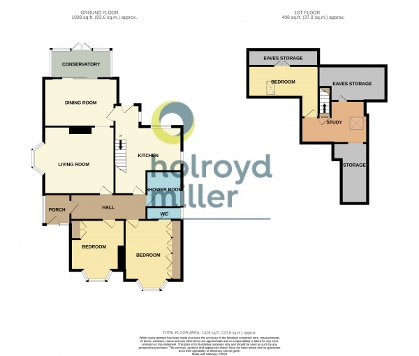 Floor Plan Image for 2 Bedroom Property for Sale in Manygates Lane, Sandal, Wakefield, WF2