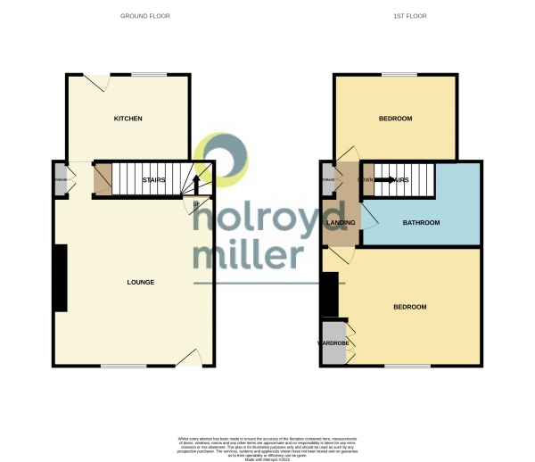 Floor Plan for 2 Bedroom Property for Sale in Bradford Road, Wrenthorpe, Wakefield, West Yorkshire, WF2, Wakefield, West Yorkshire, WF2, 0LX -  &pound149,950