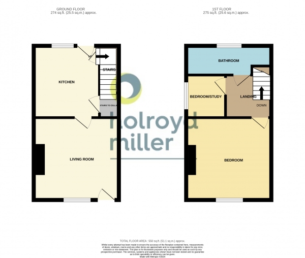 Floor Plan Image for 2 Bedroom Property for Sale in Ouchthorpe Lane, Outwood, Wakefield, WF1