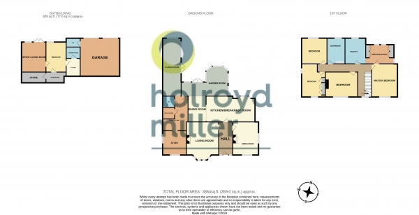 Floor Plan Image for 4 Bedroom Property for Sale in Church Street, Woolley, Wakefield, West Yorkshire, WF4