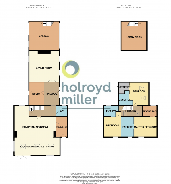 Floor Plan for 4 Bedroom Property for Sale in Elmhirst Lane, Silkstone, Barnsley, South Yorkshire, S75, Barnsley, South Yorkshire, S75, 4LD - Guide Price &pound850,000