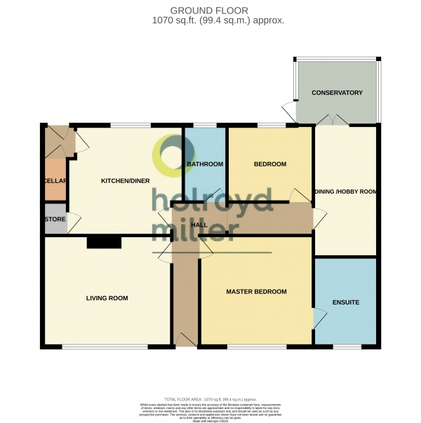 Floor Plan Image for 2 Bedroom Property for Sale in Kingsway, Ossett, West Yorkshire, WF5