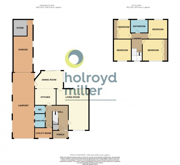 Floor Plan Image for 4 Bedroom Property for Sale in Stopford Avenue, Sandal, Wakefield, WF2