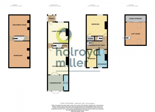 Floor Plan Image for 2 Bedroom Property for Sale in Primrose Lane, Calder Grove, Wakefield, West Yorkshire, WF4