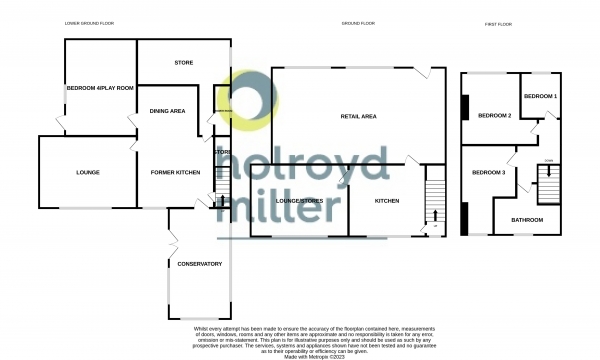 Floor Plan Image for Property for Sale in Heckmondwike Road, Dewsbury, West Yorkshire, WF13