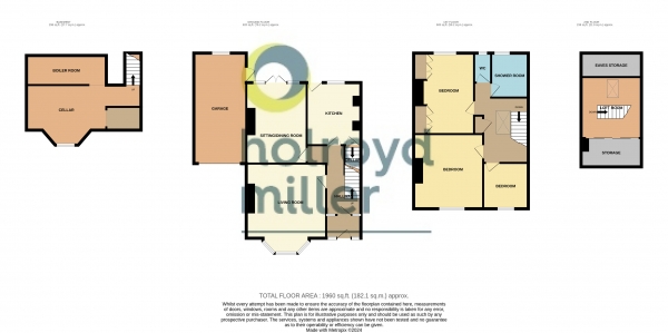 Floor Plan Image for 3 Bedroom Property for Sale in Bradford Road, Wakefield, WF1