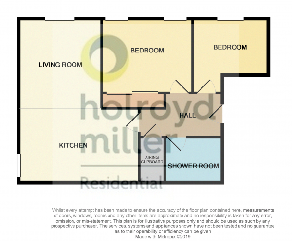 Floor Plan Image for 2 Bedroom Property to Rent in King Street, Wakefield, West Yorkshire, WF1