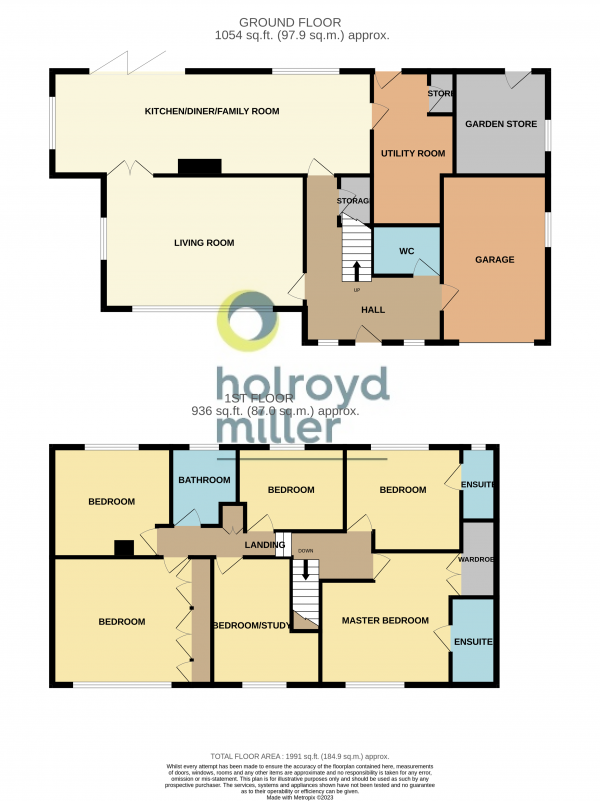 Floor Plan Image for 6 Bedroom Property for Sale in Hill Top Road, Newmillerdam, Wakefield, WF2