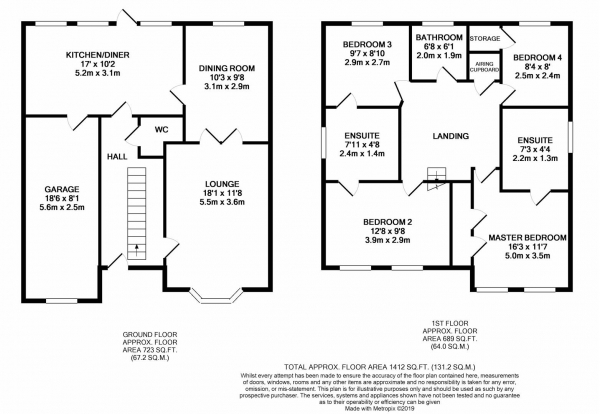 Floor Plan Image for 4 Bedroom Property for Sale in Othello Avenue, Heathcote, Warwick