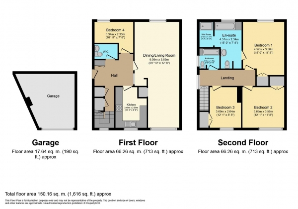 Floor Plan Image for 4 Bedroom Apartment for Sale in Northumberland Road, Leamington Spa