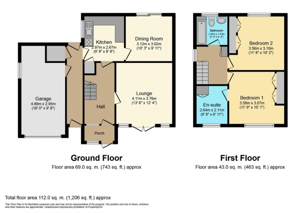 Floor Plan Image for 2 Bedroom Detached House for Sale in Hill Street, Warwick