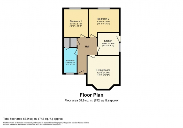 Floor Plan Image for 2 Bedroom Semi-Detached Bungalow for Sale in Off Stirling Avenue - A renovation project