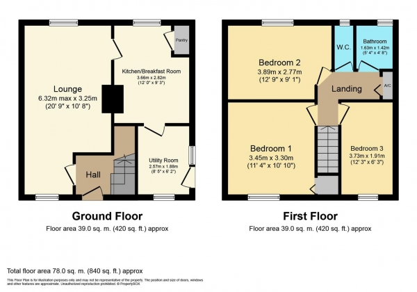 Floor Plan Image for 3 Bedroom Semi-Detached House for Sale in Buckley Road, Leamington Spa