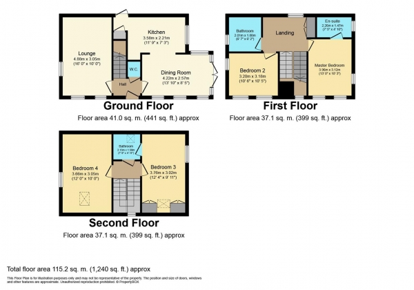 Floor Plan Image for 4 Bedroom Detached House for Sale in Orton Road, Warwick