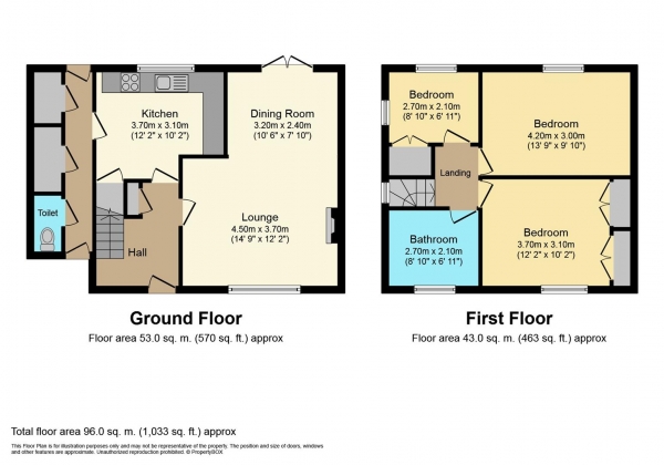 Floor Plan Image for 3 Bedroom Semi-Detached House for Sale in Edmondscote Road, Leamington Spa