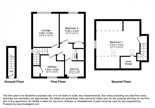 Floor Plan Image for 2 Bedroom Property for Sale in Ryder Close, Hampton Magna