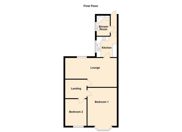 Floor Plan Image for 2 Bedroom Property to Rent in Coniston Avenue, West Jesmond, Newcastle Upon Tyne