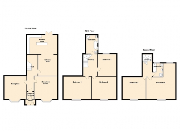 Floor Plan Image for 5 Bedroom End of Terrace House for Sale in Rothwell Road, Gosforth