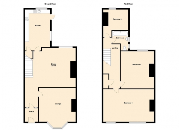 Floor Plan Image for 3 Bedroom Terraced House to Rent in Albury Road, High West Jesmond