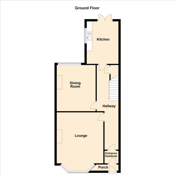 Floor Plan Image for 3 Bedroom Terraced House for Sale in Nuns Moor Road, Newcastle Upon Tyne