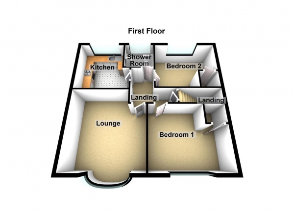 Floor Plan Image for Property to Rent in Princes Road, Brunton Park, Newcastle Upon Tyne