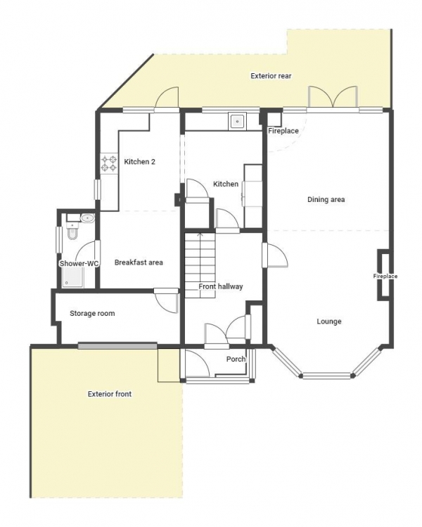 Floor Plan Image for 5 Bedroom Semi-Detached House for Sale in Grasmere Place, Gosforth