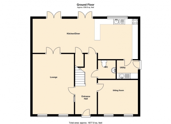 Floor Plan Image for 4 Bedroom Detached House for Sale in Blenkinsop Mews, Newcastle Upon Tyne