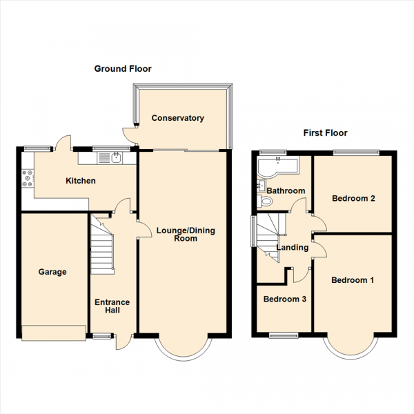 Floor Plan Image for 3 Bedroom Semi-Detached House for Sale in Park Avenue, Gosforth, Newcastle Upon Tyne