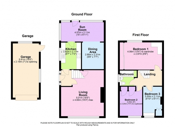 Floor Plan Image for 3 Bedroom Semi-Detached House for Sale in Vine Crescent, Reading