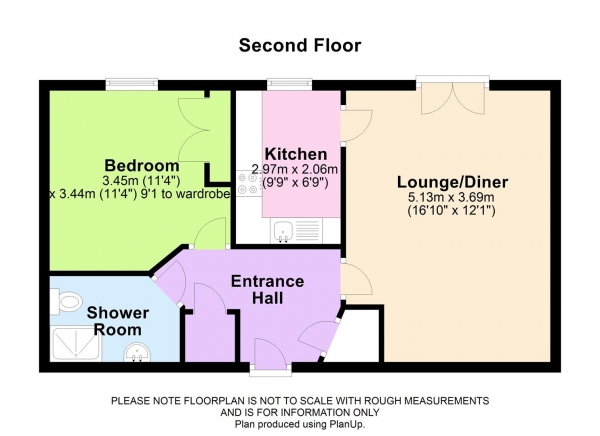 Floor Plan Image for 1 Bedroom Retirement Property for Sale in Park Lane, Tilehurst, Reading