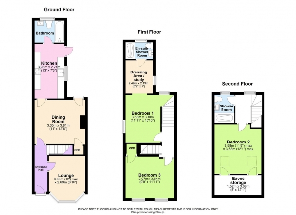 Floor Plan Image for 3 Bedroom Terraced House for Sale in Sherwood Street, Reading