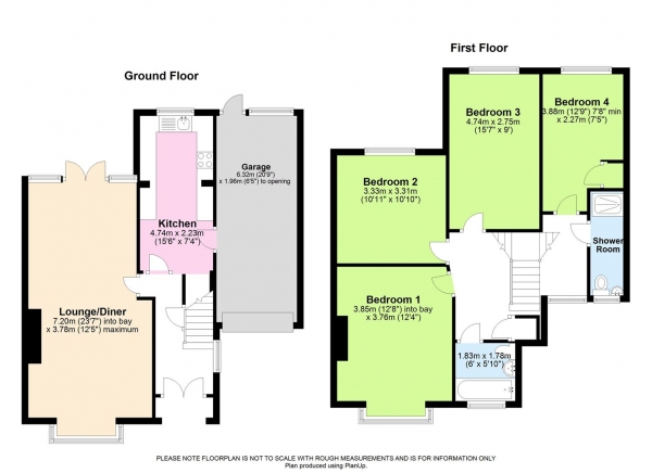 Floor Plan Image for 4 Bedroom Semi-Detached House for Sale in Boston Avenue, Reading