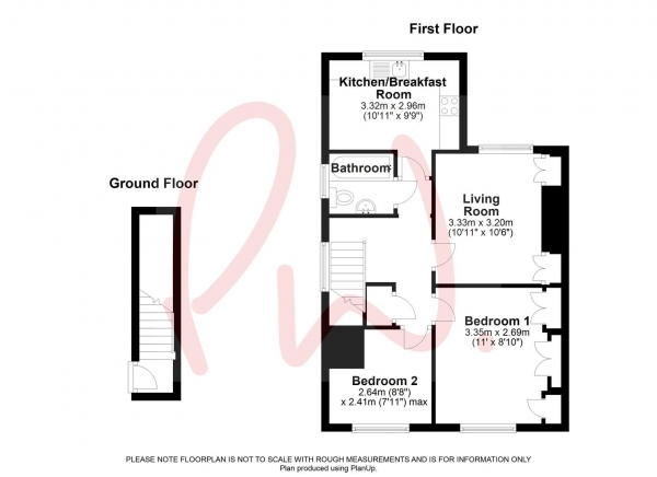 Floor Plan Image for 2 Bedroom Maisonette for Sale in Blossom Lane, Theale, Reading