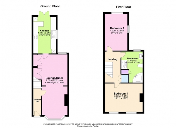 Floor Plan Image for 2 Bedroom Terraced House for Sale in Norfolk Road, Reading