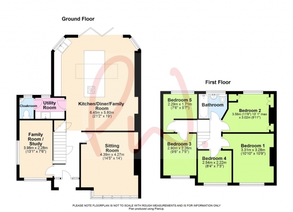 Floor Plan Image for 5 Bedroom End of Terrace House for Sale in Southcote Farm Lane, Reading