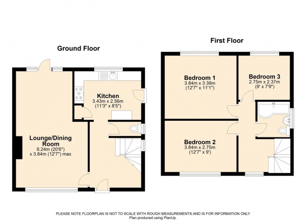 Floor Plan Image for 3 Bedroom Semi-Detached House for Sale in Hatford Road, Reading