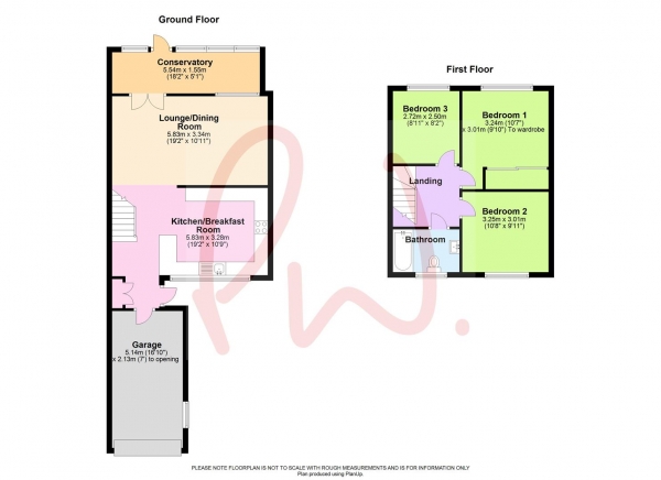 Floor Plan Image for 3 Bedroom Terraced House for Sale in Tuxford Mews, Reading