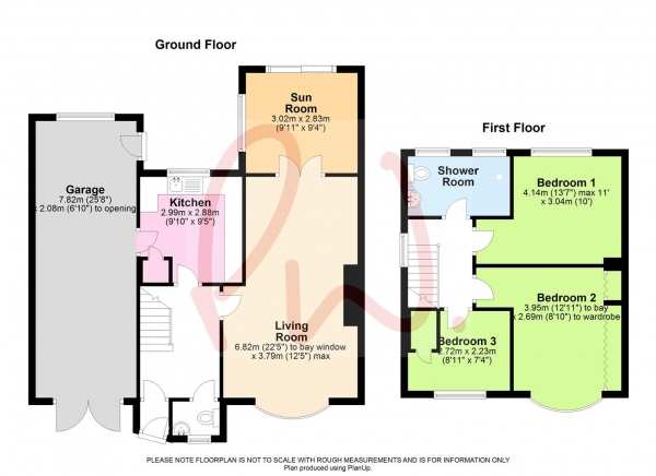 Floor Plan Image for 3 Bedroom Semi-Detached House for Sale in Longworth Avenue, Tilehurst, Reading